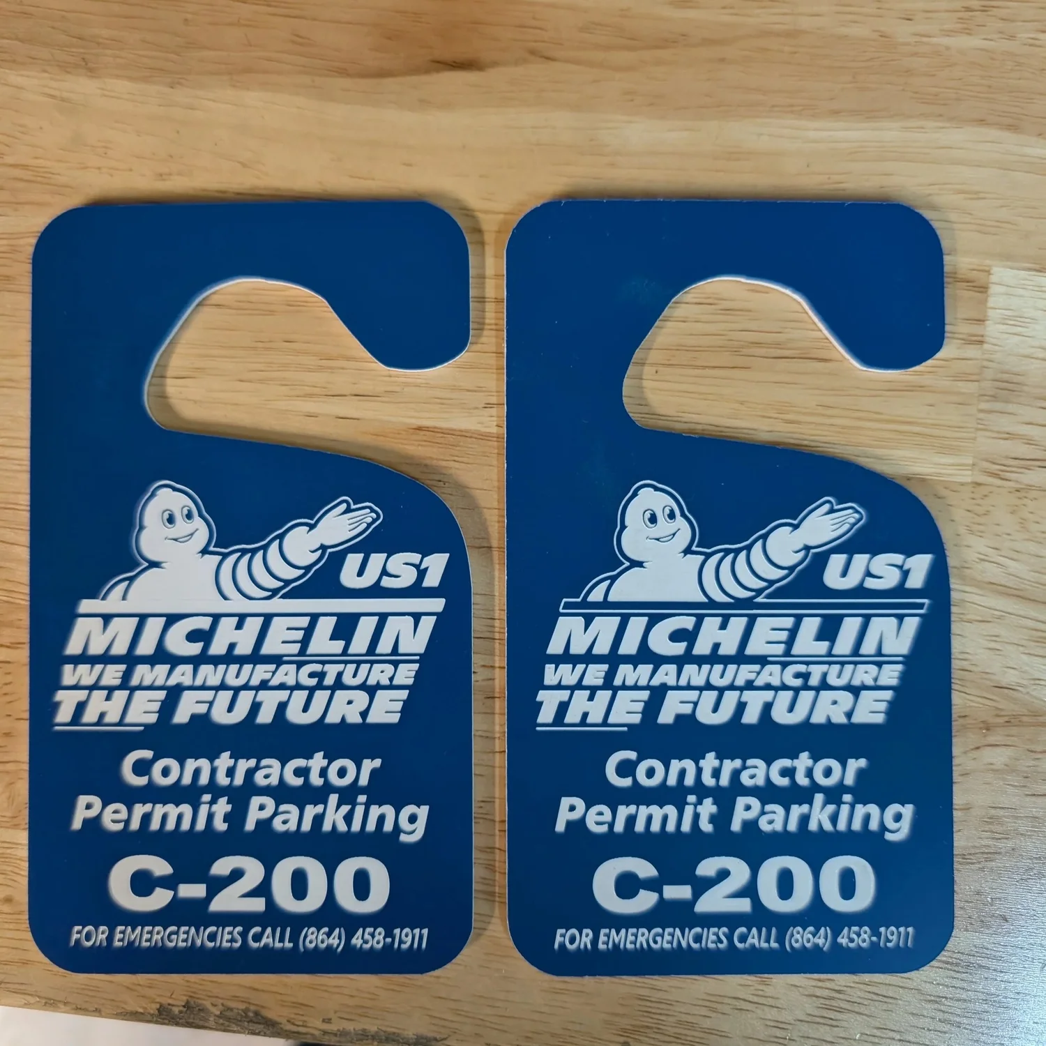 Custom laser-engraved acrylic mirror hanging tag