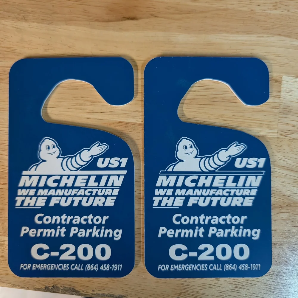 Custom laser-engraved acrylic mirror hanging tag