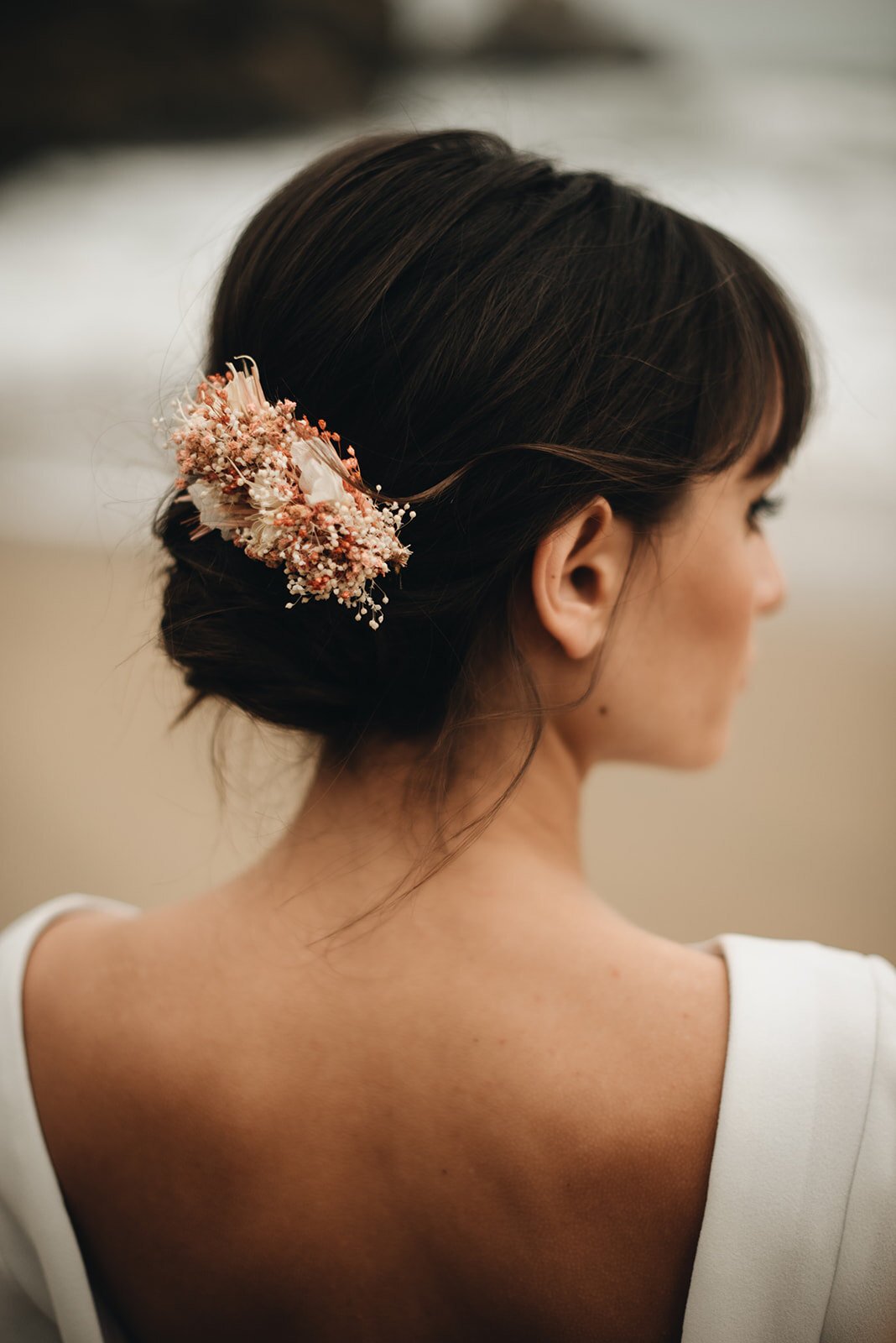 Aria wide comb, LCV $168
Hand created in Paris, comprised of real flowers