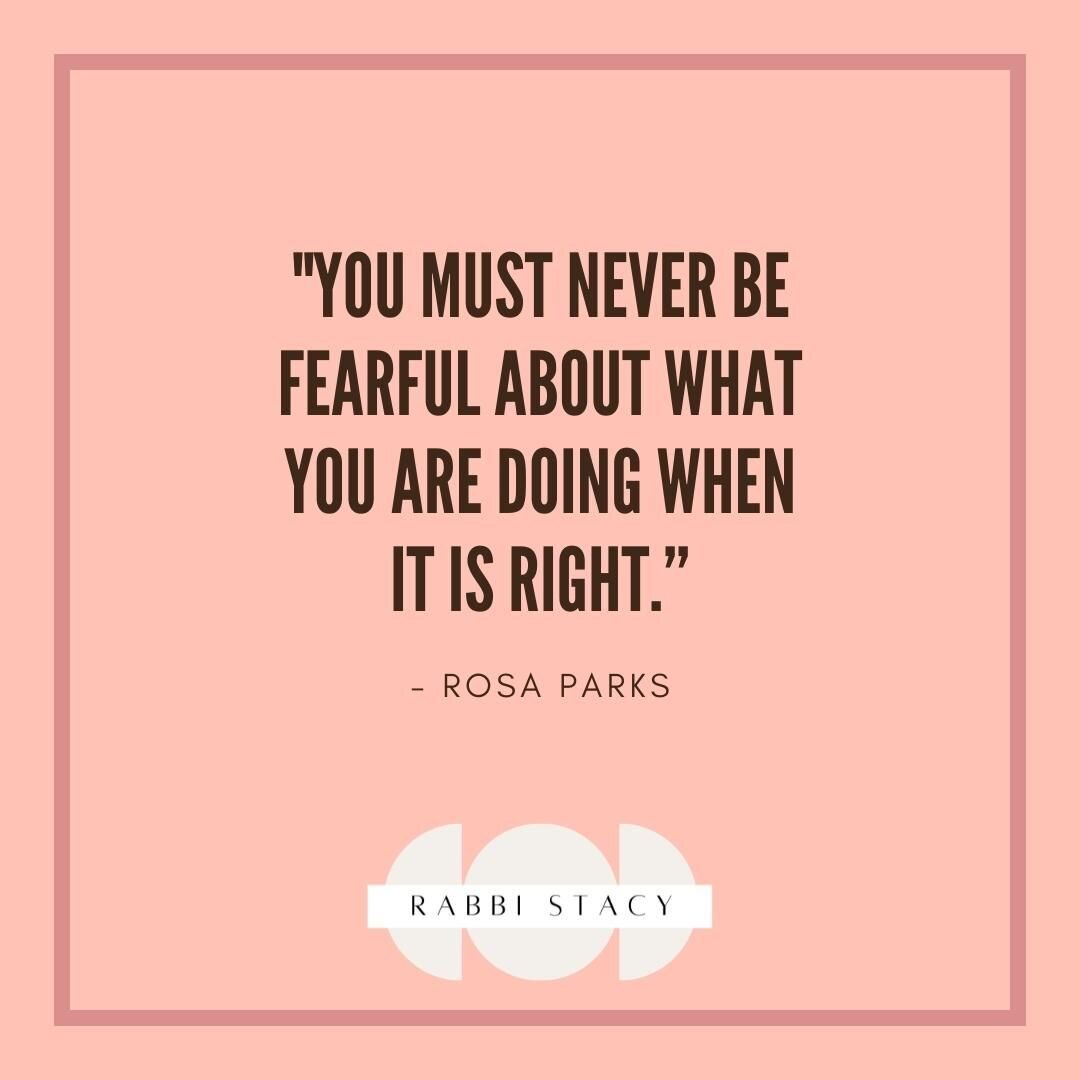 December 1 marked the 67th anniversary of Rosa Parks getting arrested. Rosa Parks lived a life that modeled what it meant to stand up (or sit down rather) against injustice. How can we spark change for the better in our lives? Doing the right thing i