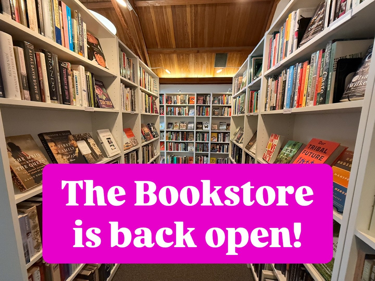 The snow & ice are gone, and we’re open again!