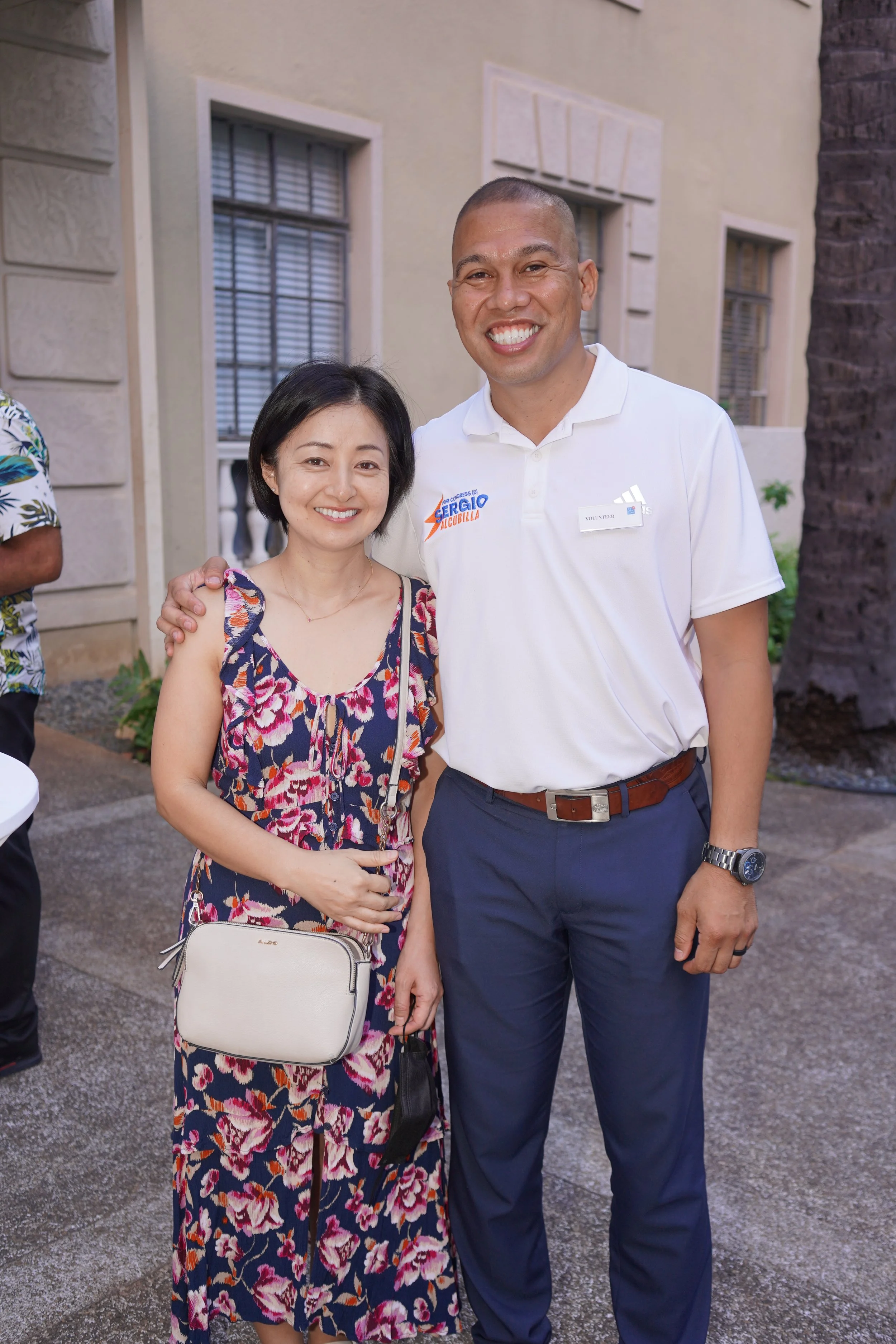 Hiromi Iida & Sergio Alcubilla (Congressional candidate).JPG