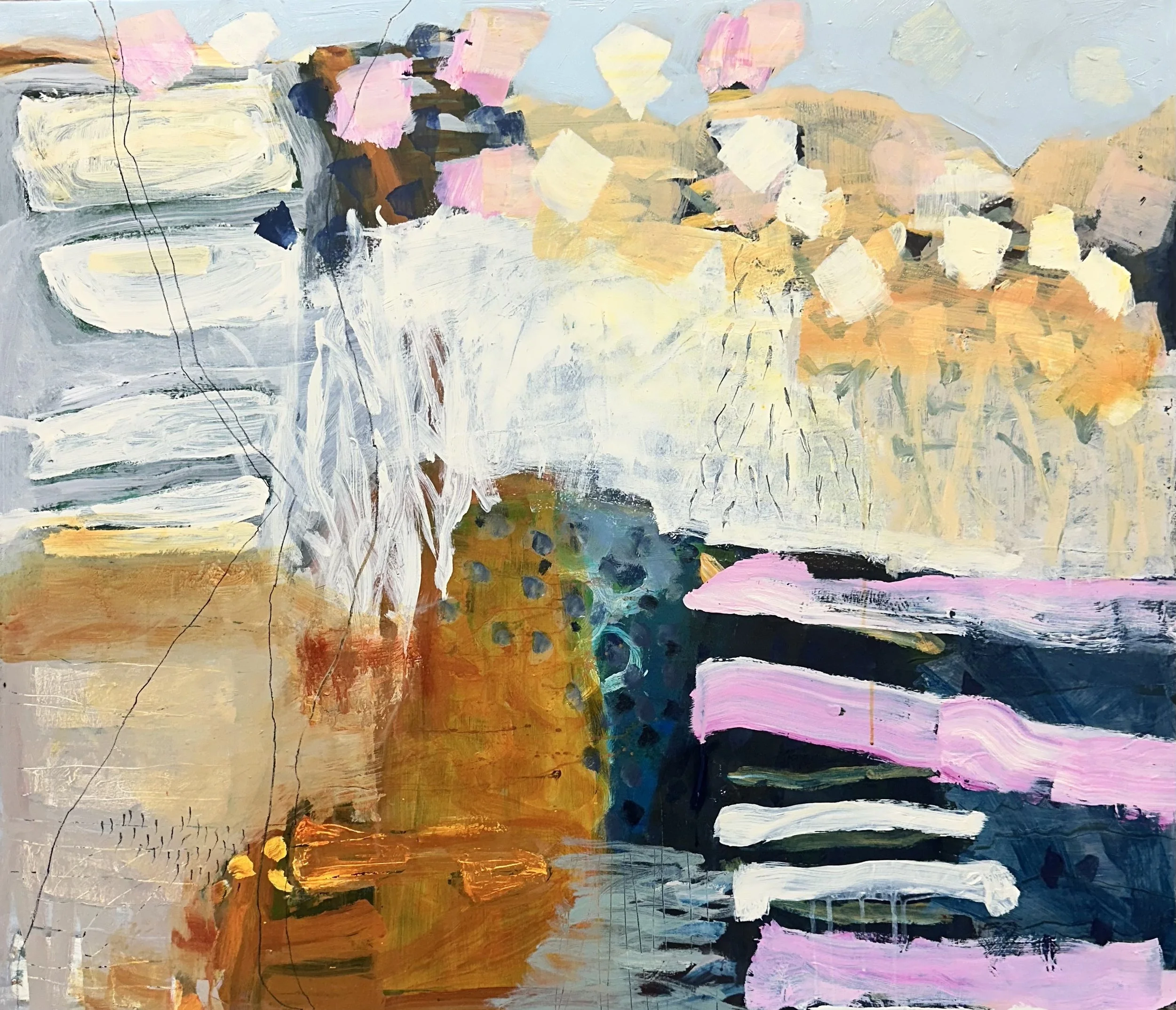 refrain 2025, acrylic on canvas, 70 x 90 cm