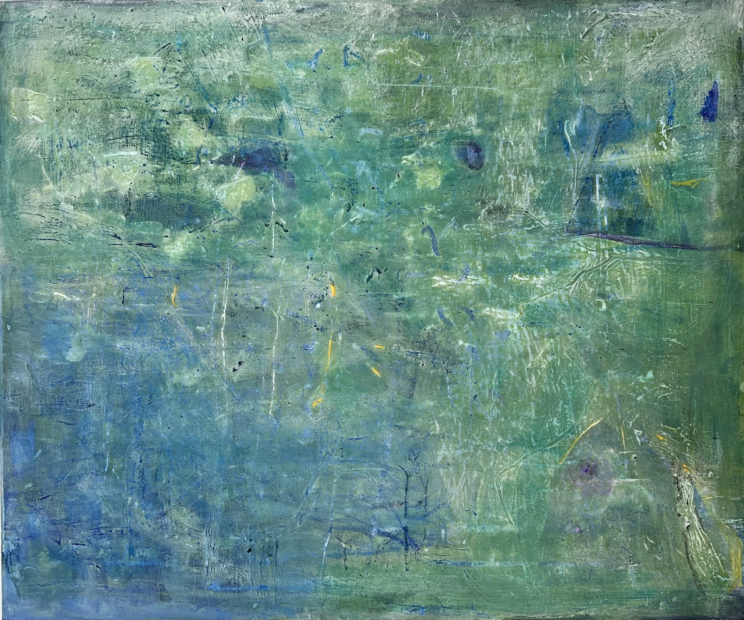 tidemarks, 2026,  Acrylic on Canvas, 70 cm x 90  cm