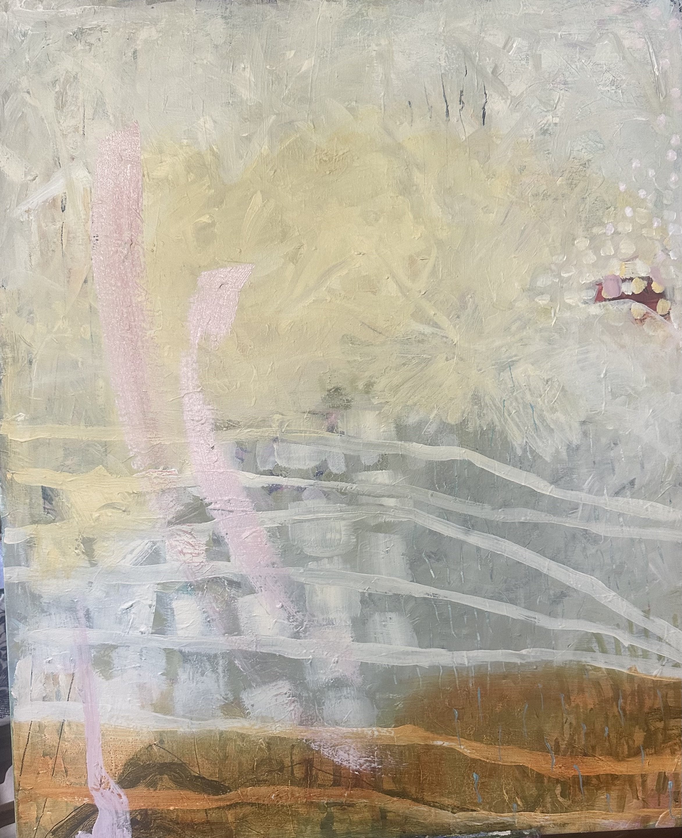 fireworks, 2024, Acrylic on Canvas, 100 x 75 cm ,