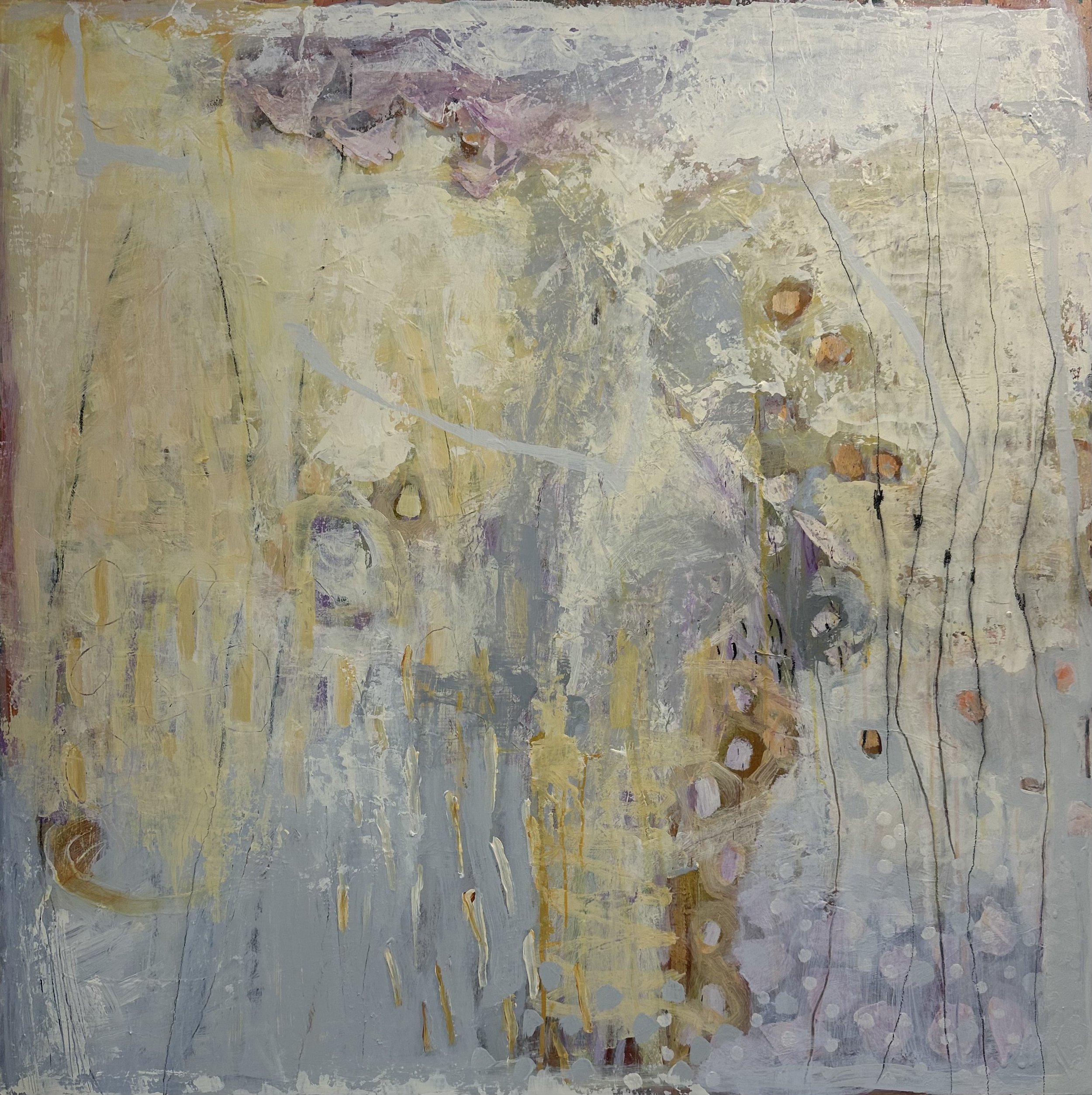 imprint , 2025, Acrylic on Board, 90cm x 90 cm