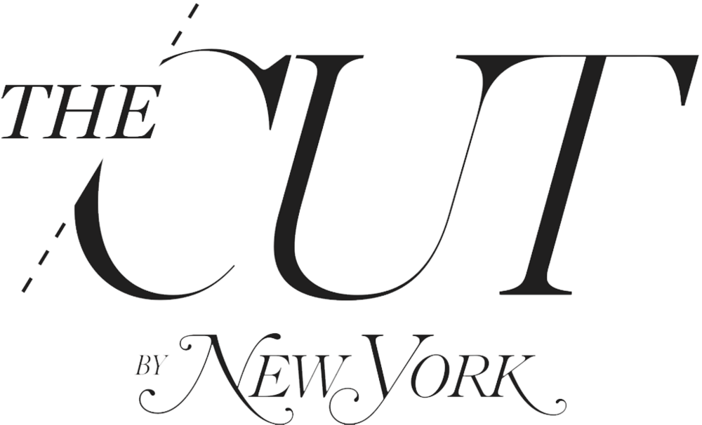 Logo for The Cut by New York featuring stylized text with a dotted line element.