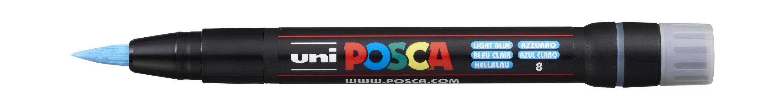 POSCA PC-PCF Paint Marker - Light Blue, Brush Tip