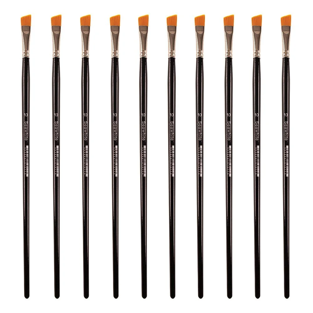 Synthetic sable size 10 Angled / Each - Pack of 10