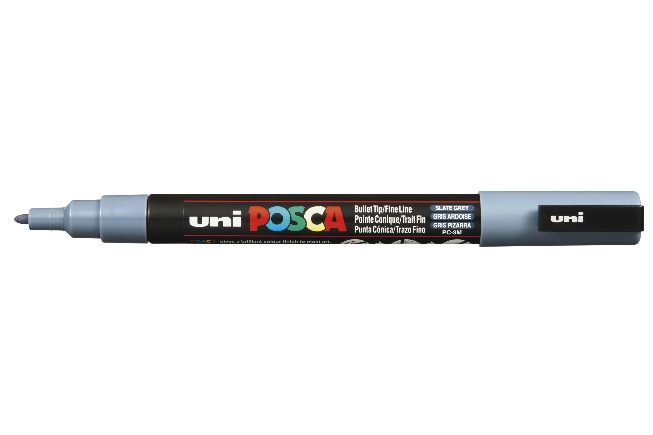 POSCA PC-3M Paint Marker - Slate Grey, Fine Bullet Tip