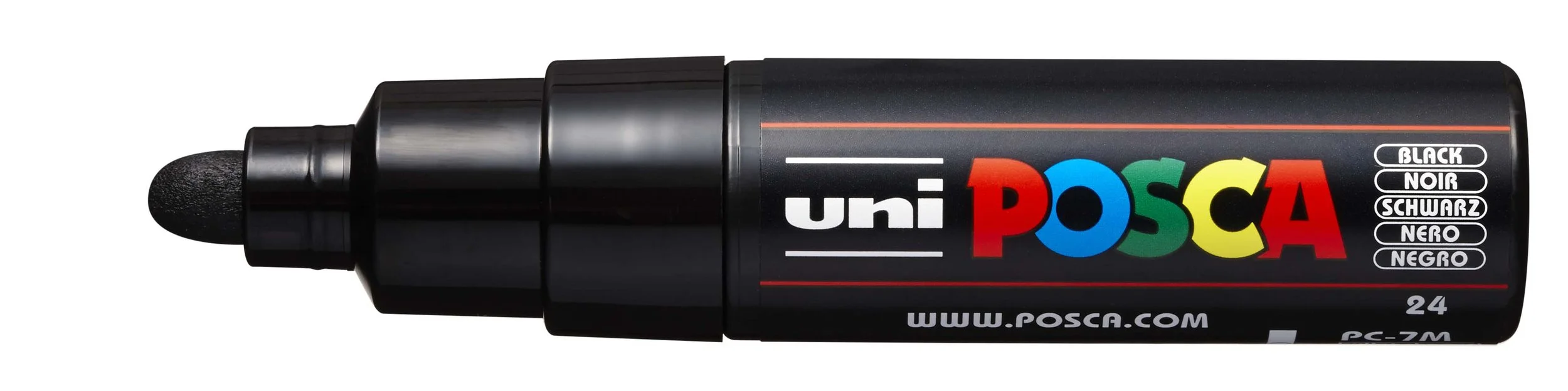 POSCA PC-7M Paint Marker - Black, Large Bullet Tip