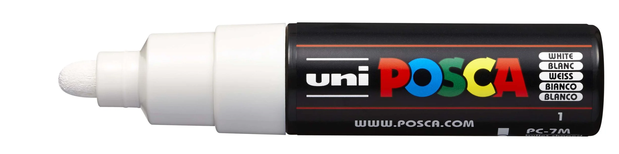 POSCA PC-7M Paint Marker - White, Large Bullet Tip