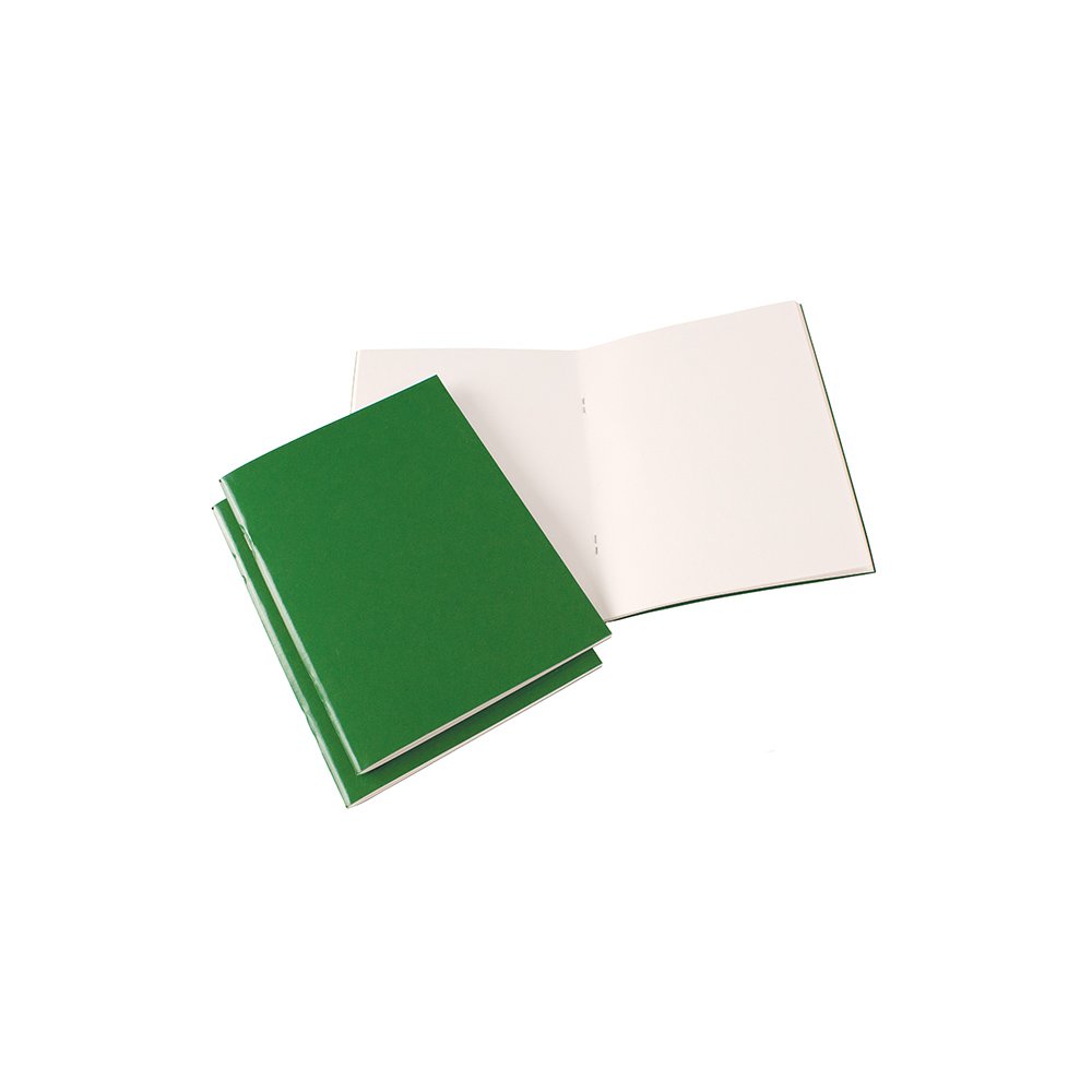 A5 Portrait Starter Sketchbook Laminated Green Cover 40 pages 140gsm