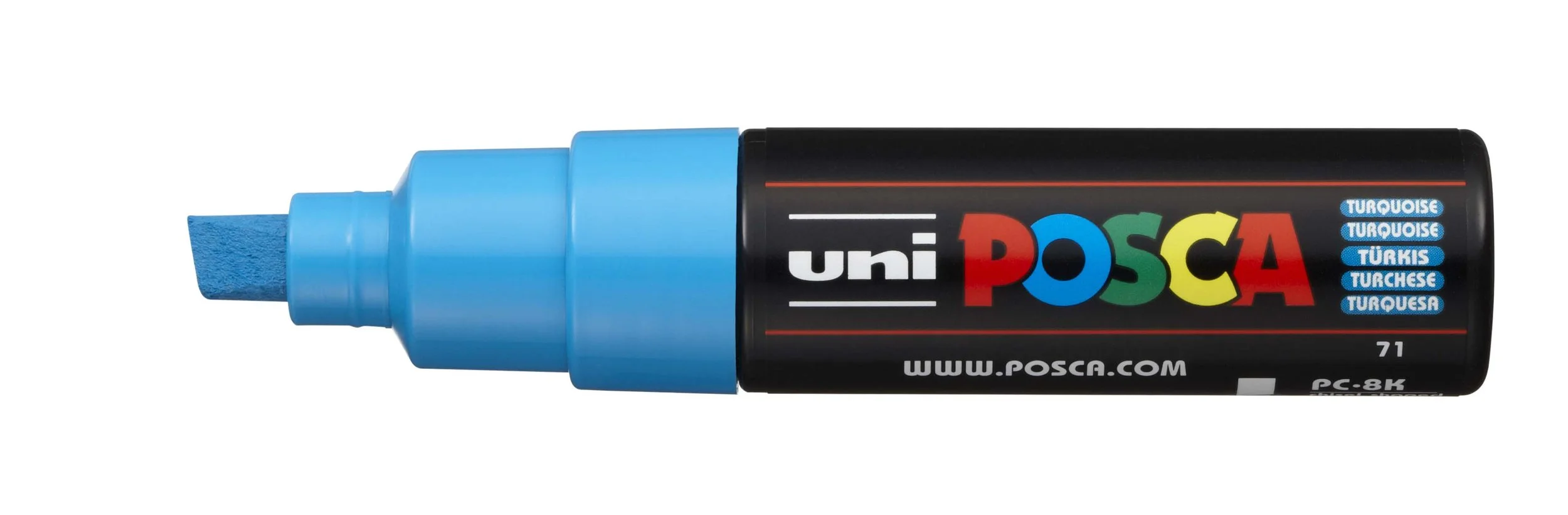 POSCA PC-8K Paint Marker - Turquoise, Broad Chisel Tip