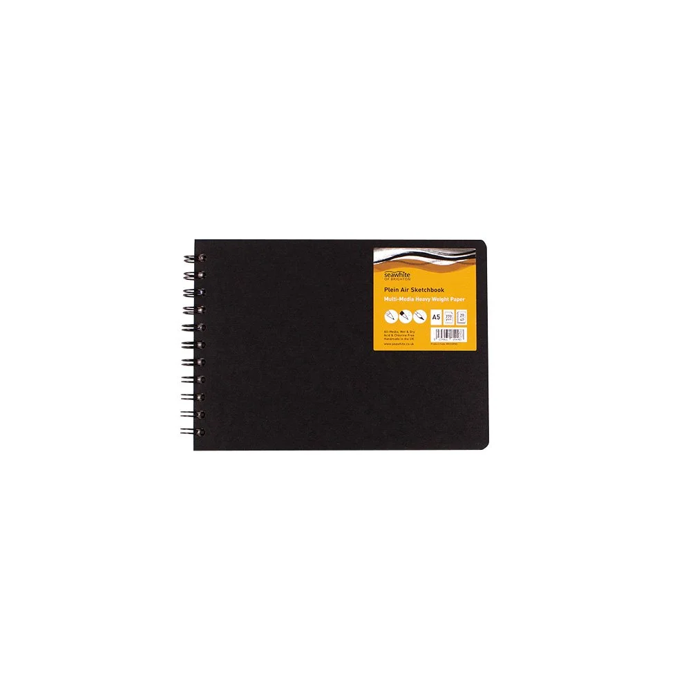 A5 Plein Air Sketchbook L'scape Black Pop Cover 20 sheets 220gsm