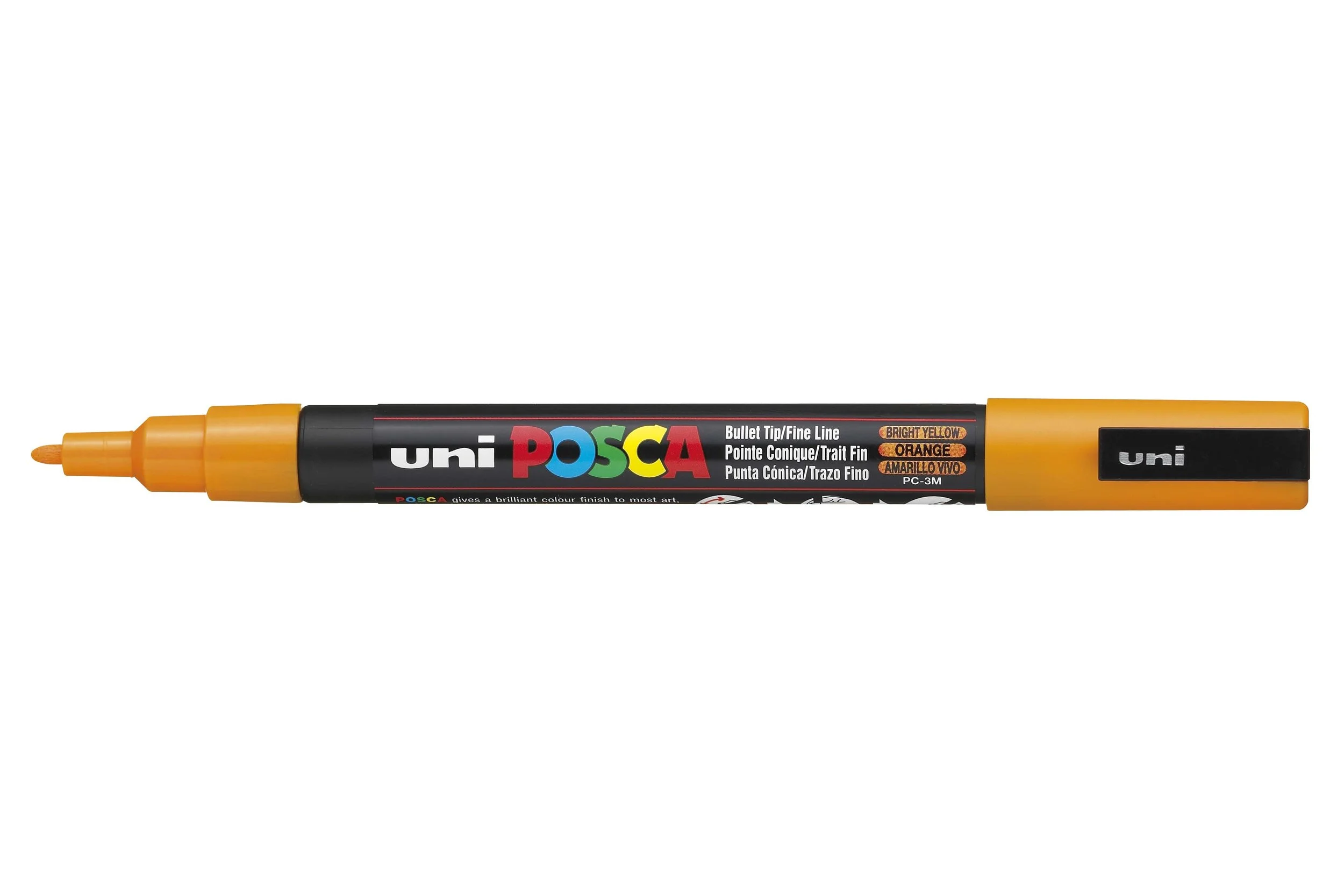 POSCA PC-3M Paint Marker - Bright Yellow, Fine Bullet Tip