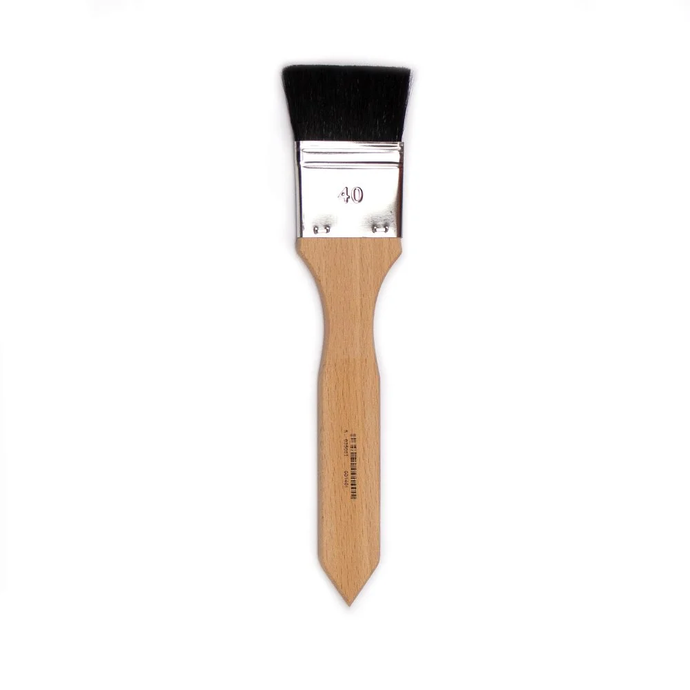 Ox Hair Flat Brush - Size 40