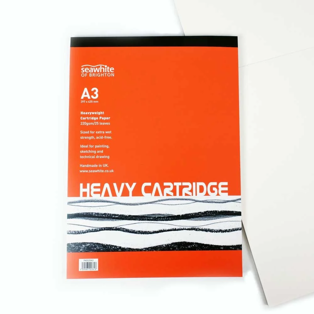 A3 All Media Cartridge Pad  25 sheets  220gsm  Heavyweight