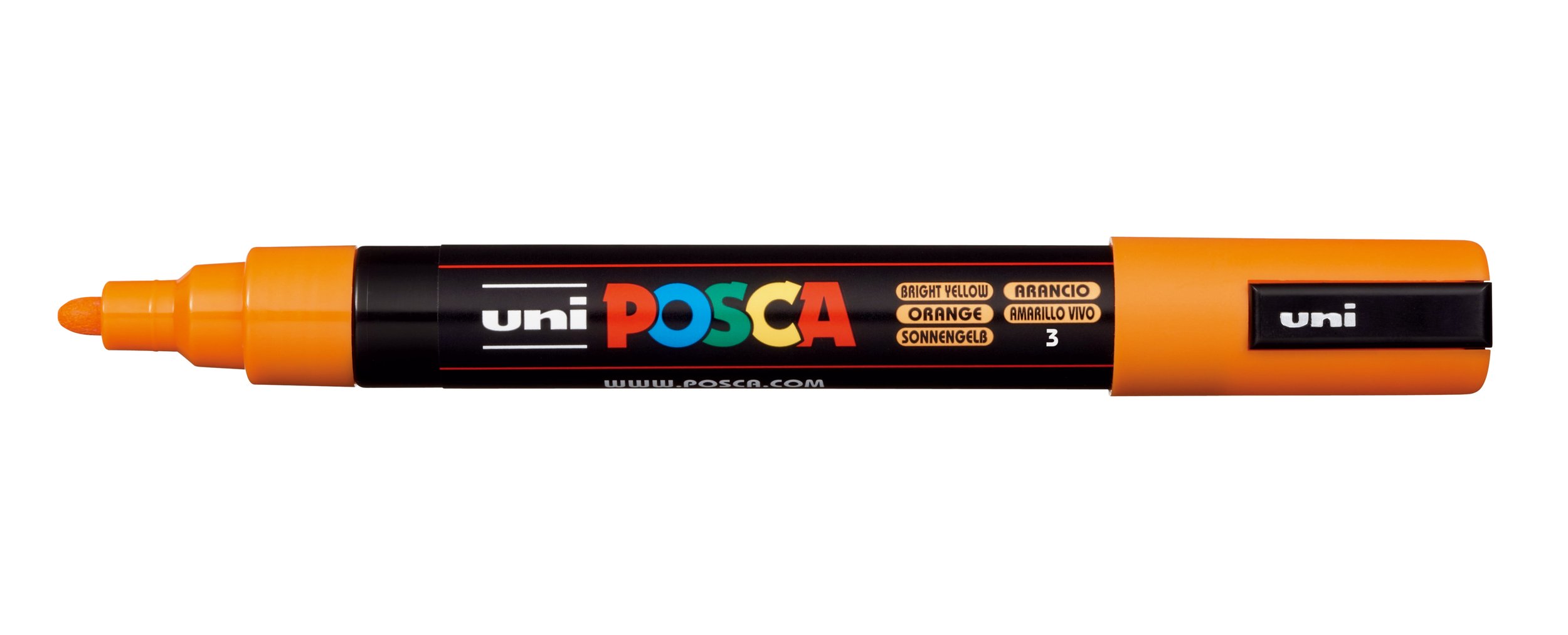 POSCA PC-5M Paint Marker - Bright Yellow, Medium Bullet Tip