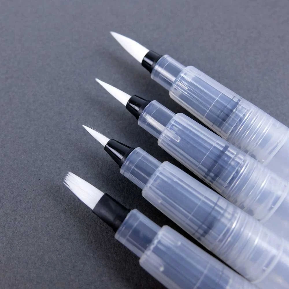 Set of 4 Refillable Waterbrush Pen O2