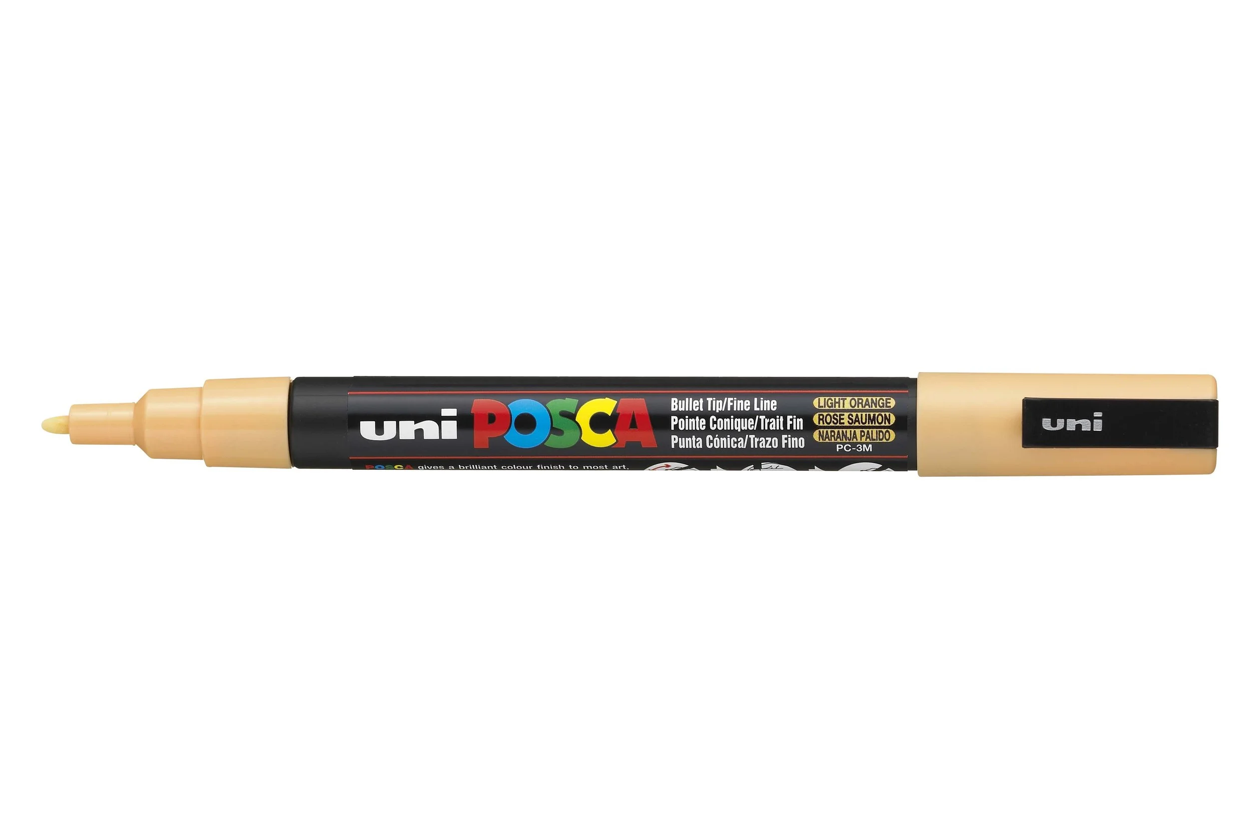 POSCA PC-3M Paint Marker - Light Orange, Fine Bullet Tip