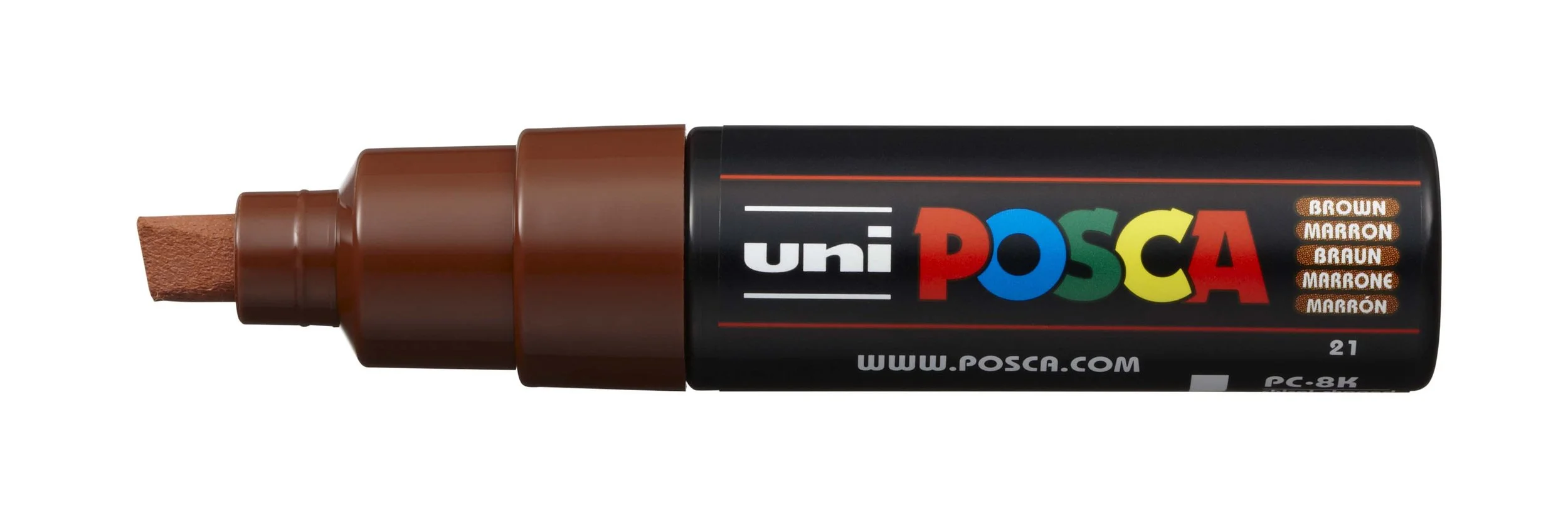 POSCA PC-8K Paint Marker - Brown, Broad Chisel Tip