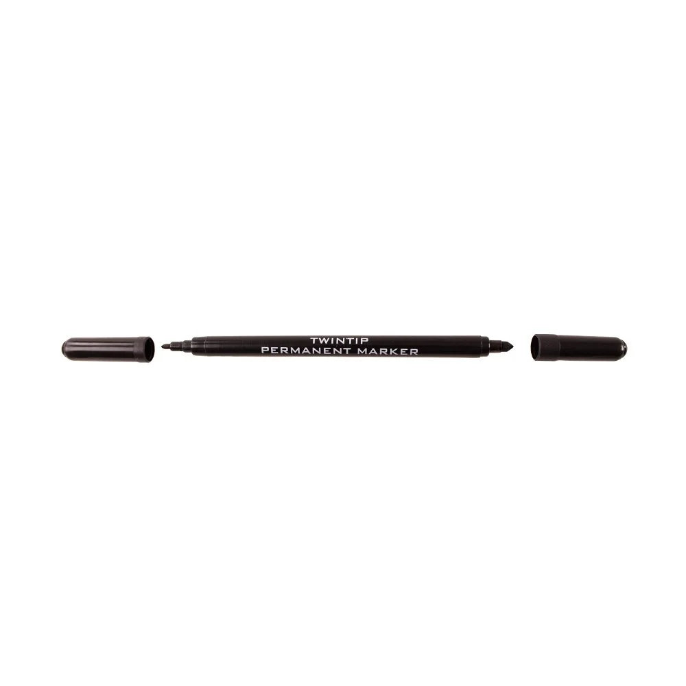 Centropen Twin Tip Alcohol-based permanent marker Black 1-4mm 10 pk