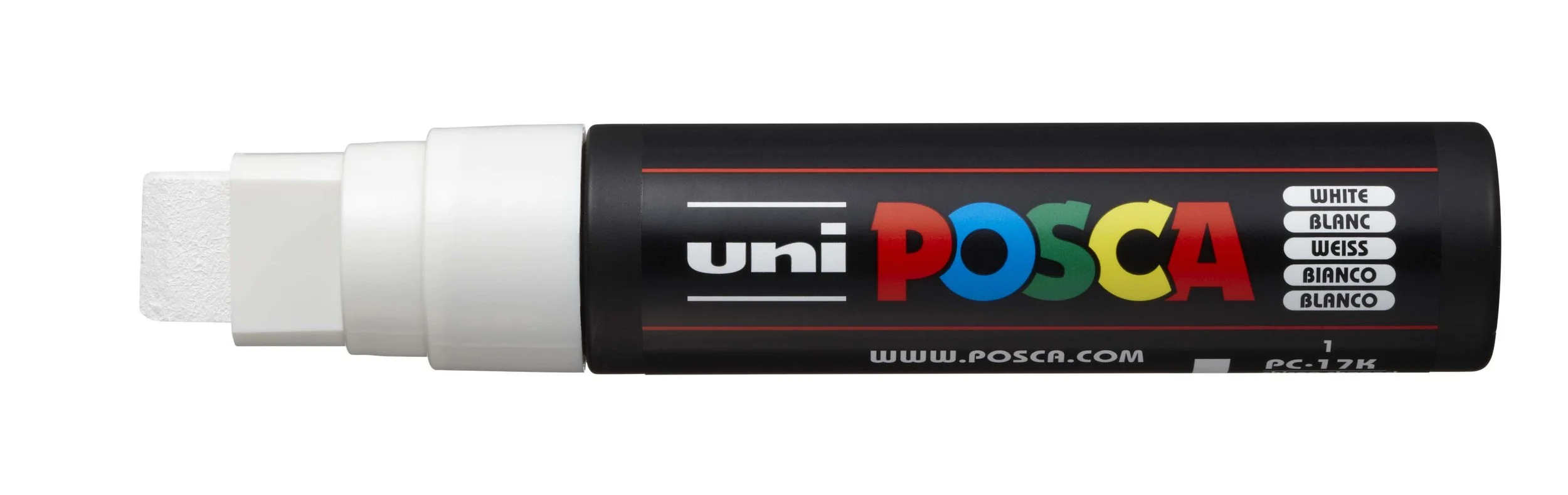 POSCA PC-17K Paint Marker - White, Extra Broad Chisel Tip