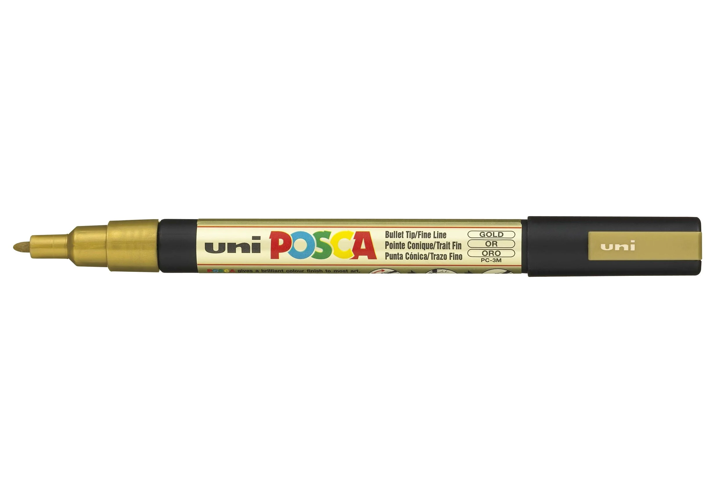 POSCA PC-3M Paint Marker - Gold, Fine Bullet Tip