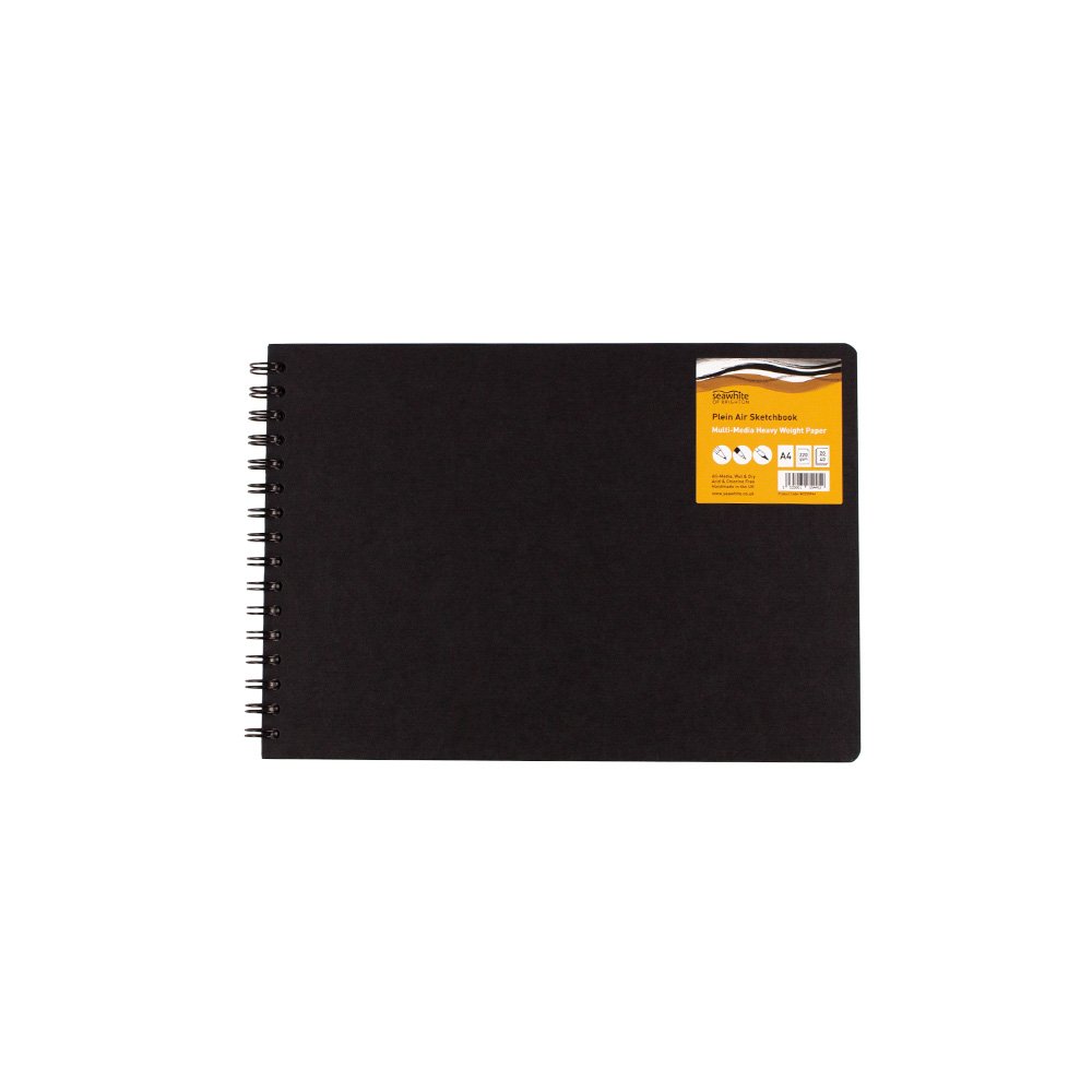 A4 Plein Air Sketchbook L'scape Black Pop Cover 20 sheets 220gsm
