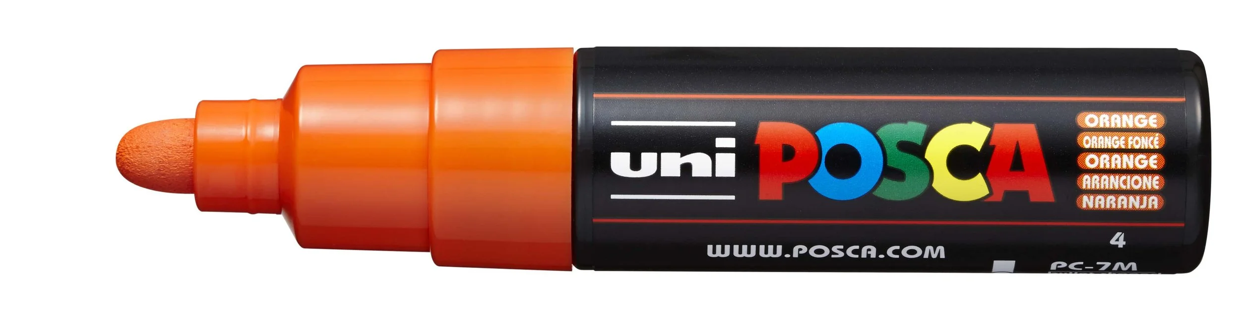 POSCA PC-7M Paint Marker - Orange, Large Bullet Tip