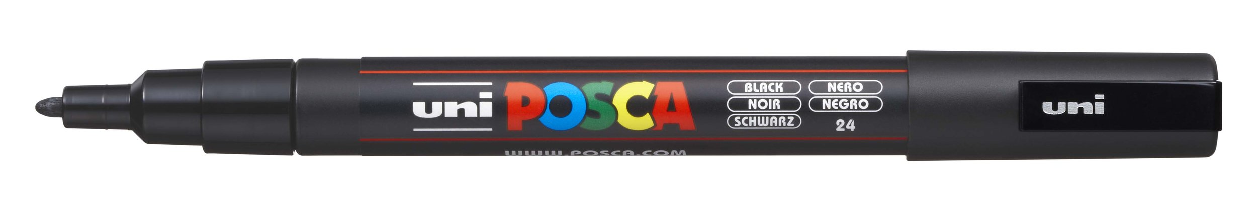 POSCA PC-3M Paint Marker - Black, Fine Bullet Tip