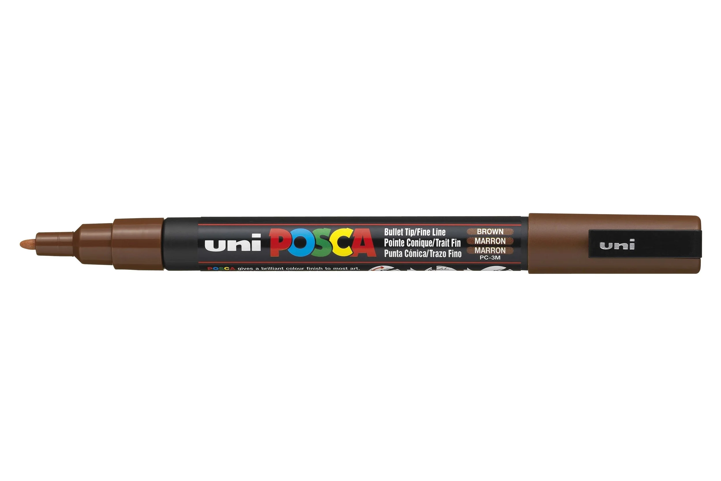 POSCA PC-3M Paint Marker - Brown, Fine Bullet Tip