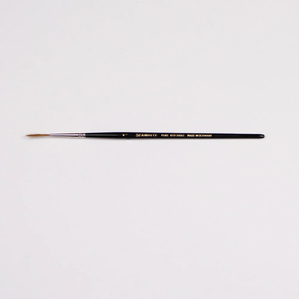 Pure Kolinsky Red Sable Brush - Rigger Size 1