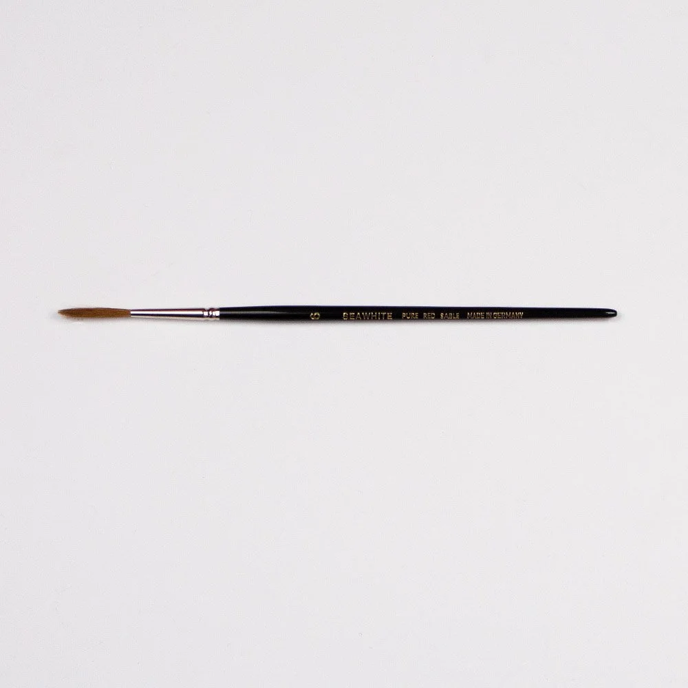 Pure Kolinsky Red Sable Brush - Rigger Size 6