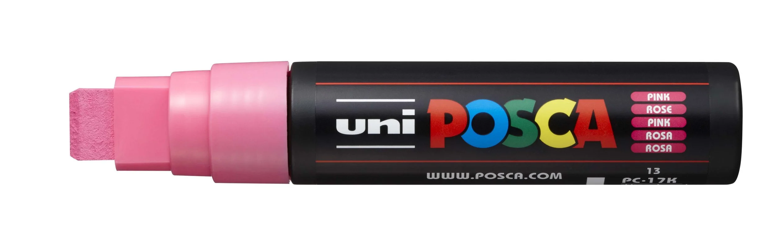 POSCA PC-17K Paint Marker - Pink, Extra Broad Chisel Tip