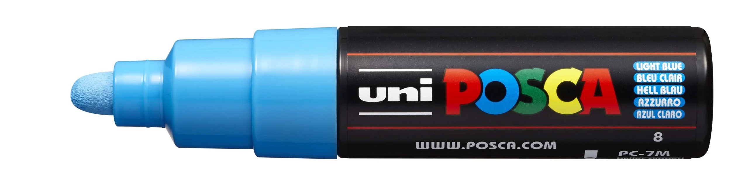 POSCA PC-7M Paint Marker - Light Blue, Large Bullet Tip