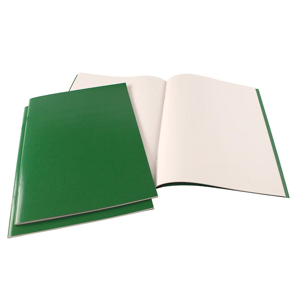 A3 Portrait Starter Sketchbook Laminated Green Cover 40 pages 140gsm