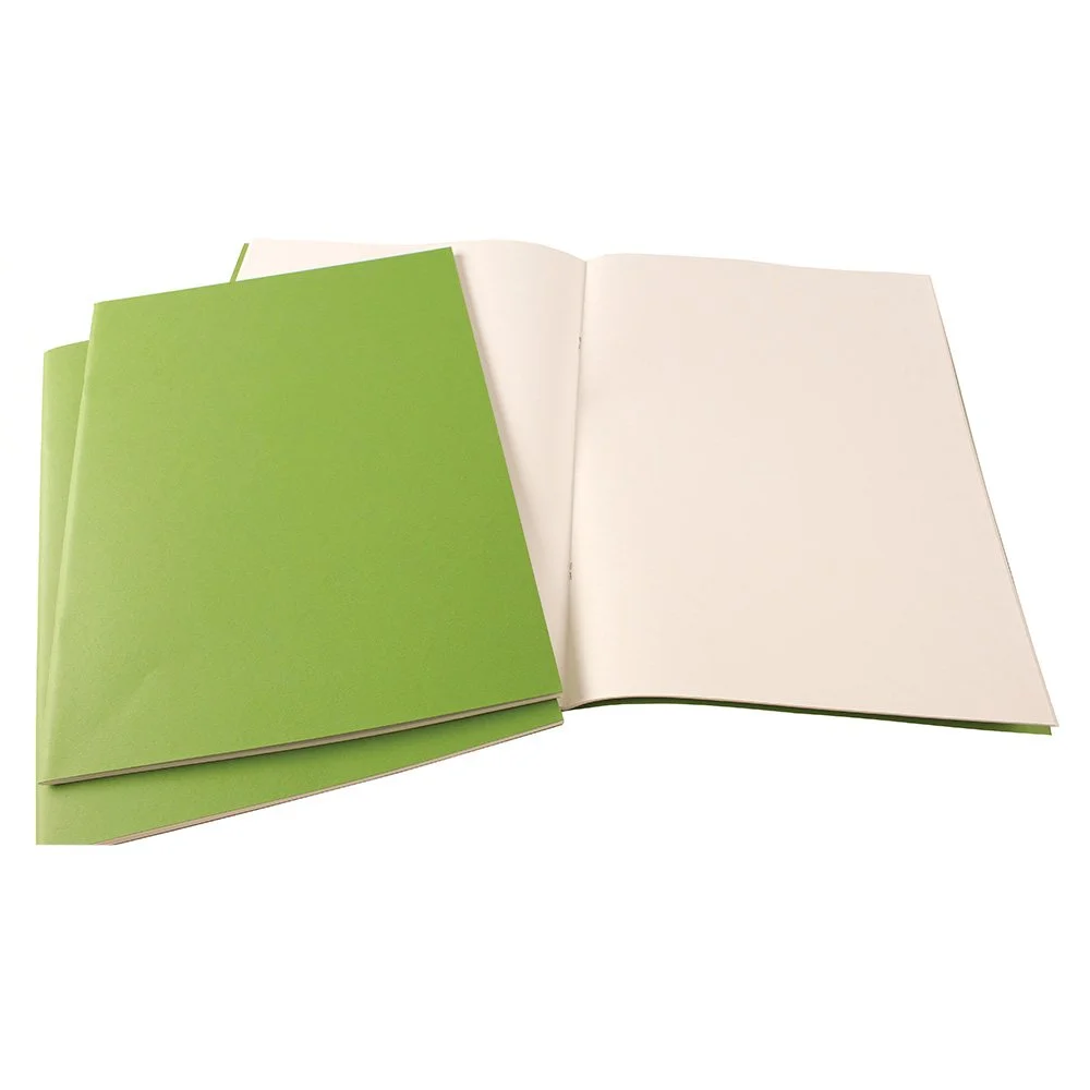 A3 Portrait Starter Sketchbook Matt Laminated Kiwi Green Cover 40 pages 140gsm