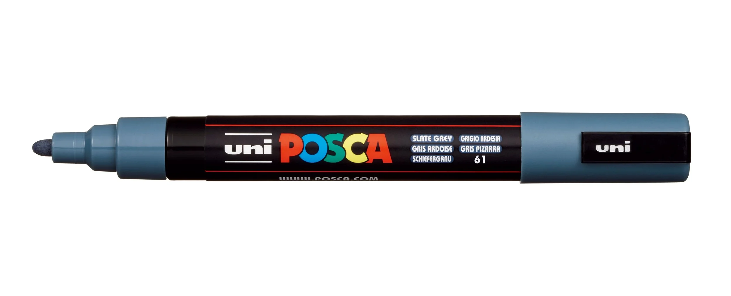 POSCA PC-5M Paint Marker - Slate Grey, Medium Bullet Tip