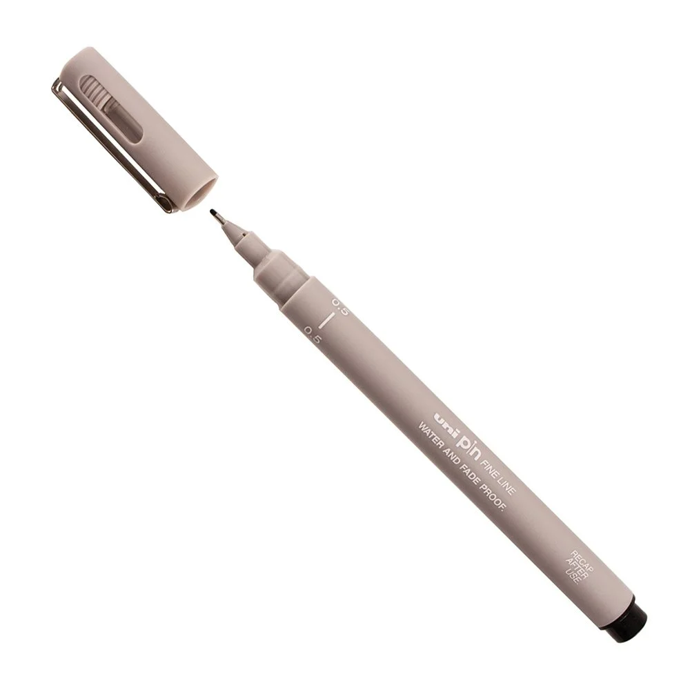 UniPin Fineliner 0.5mm Light Grey SINGLE