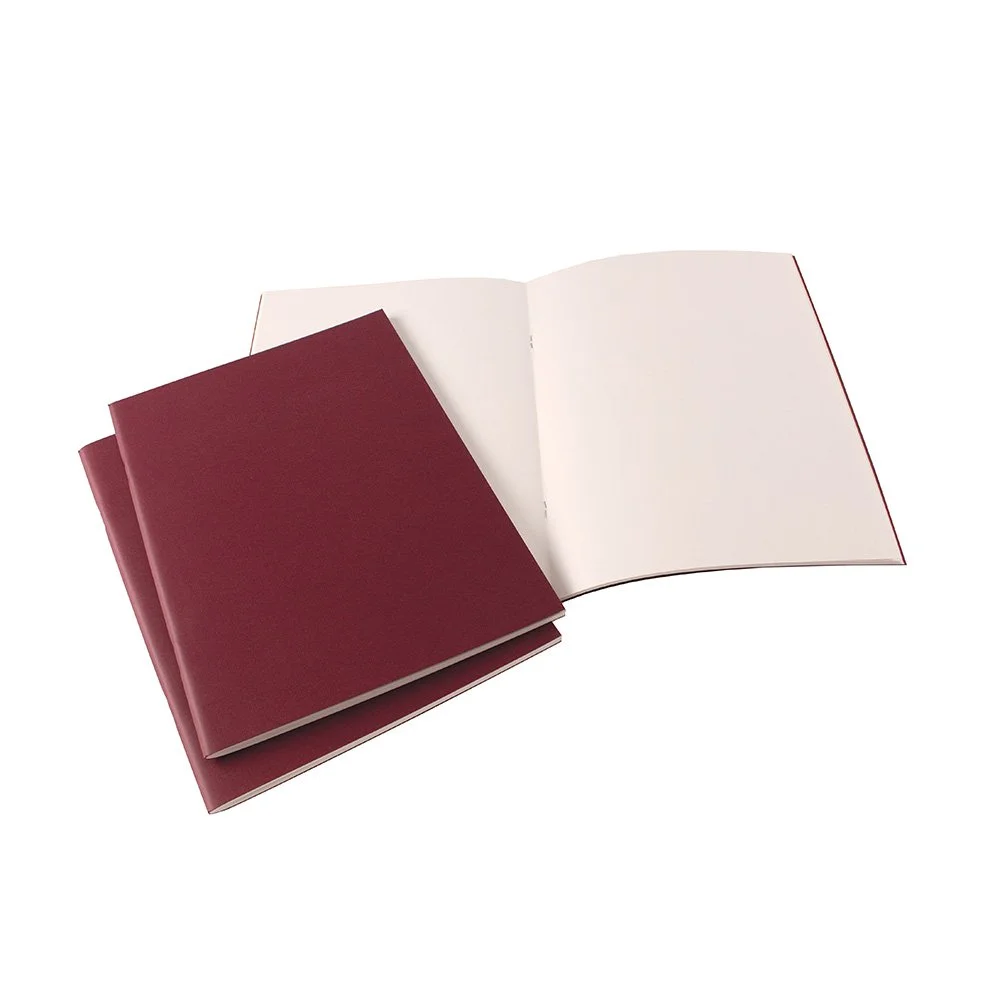 A4 Portrait Starter Sketchbook Matt Laminated Burgundy Cover 40 pages 140gsm