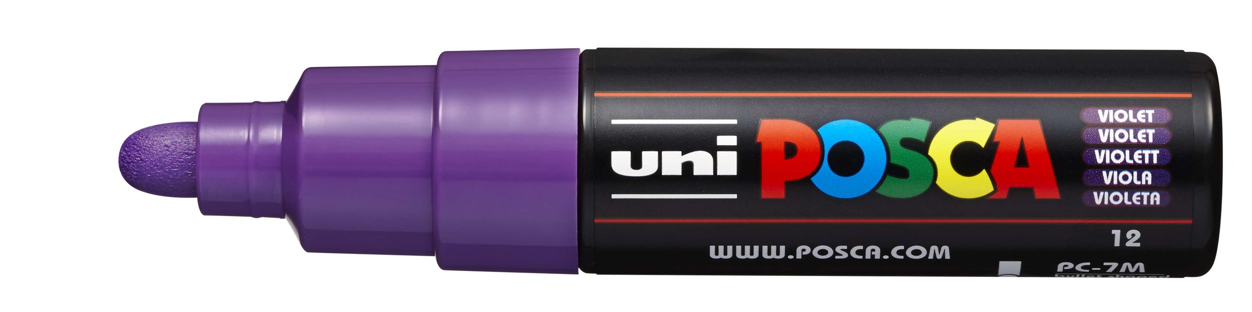 POSCA PC-7M Paint Marker - Violet, Large Bullet Tip