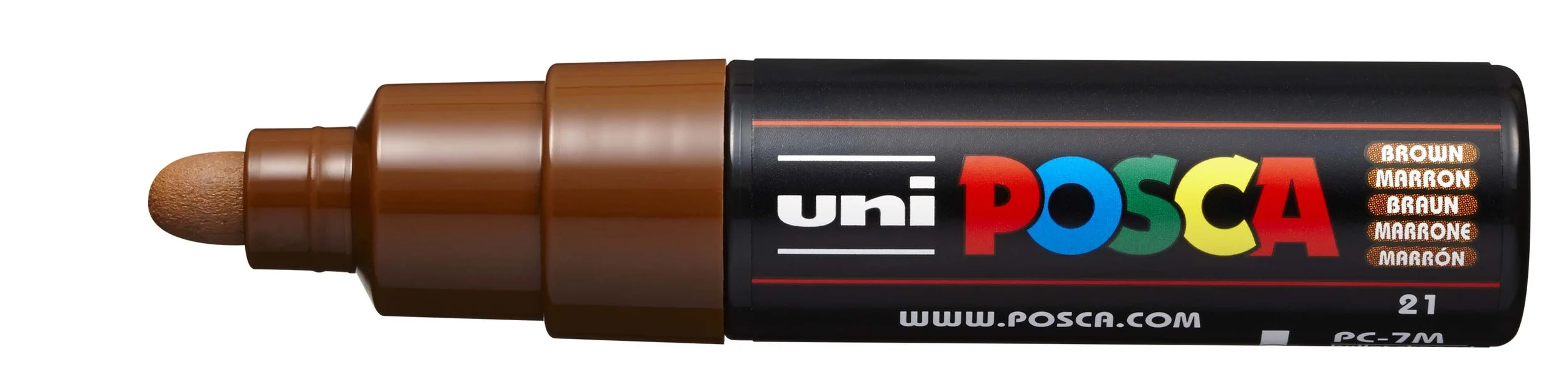 POSCA PC-7M Paint Marker - Brown, Large Bullet Tip