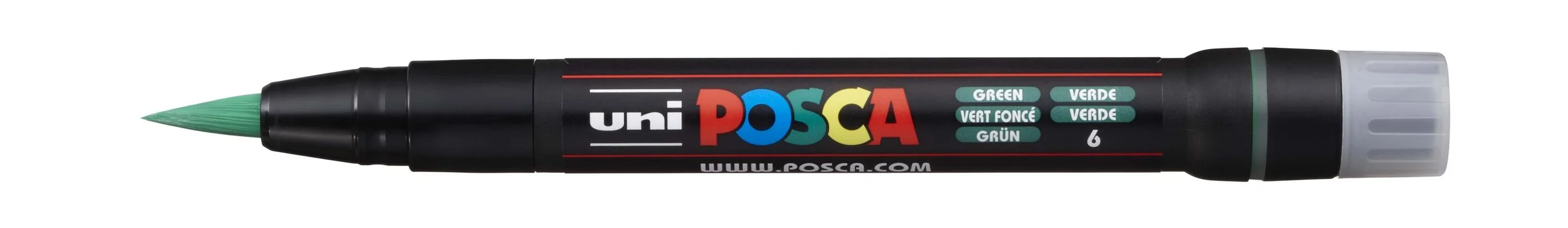 POSCA PC-PCF Paint Marker - Green, Brush Tip