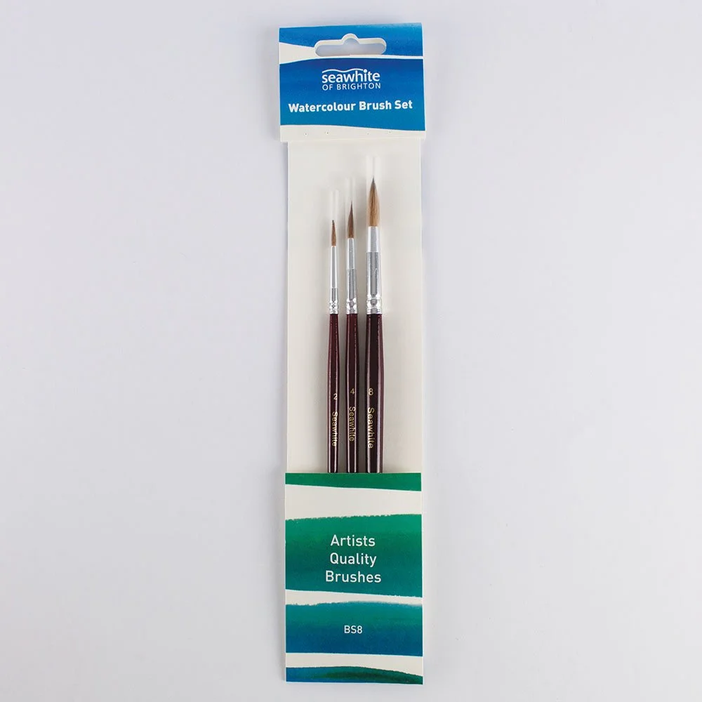 Watercolour Brush Set Sizes 2 4 and 8