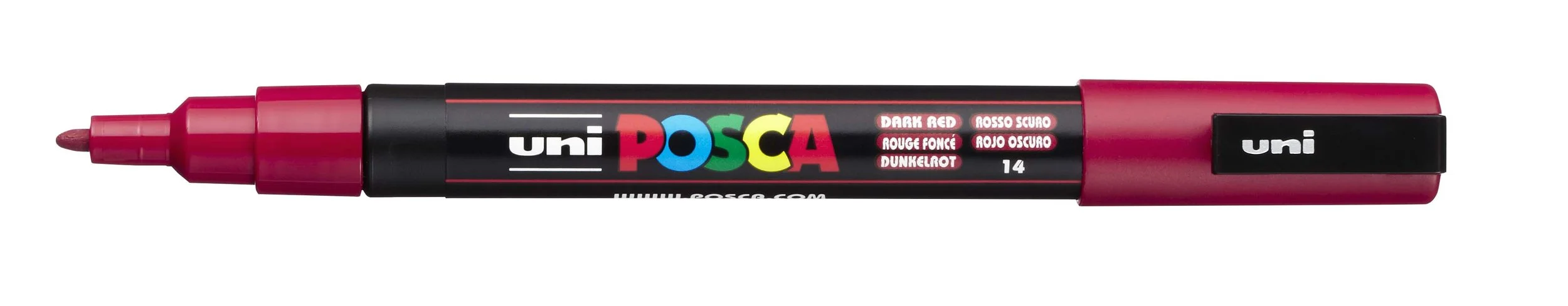 POSCA PC-3M Paint Marker - Dark Red, Fine Bullet Tip