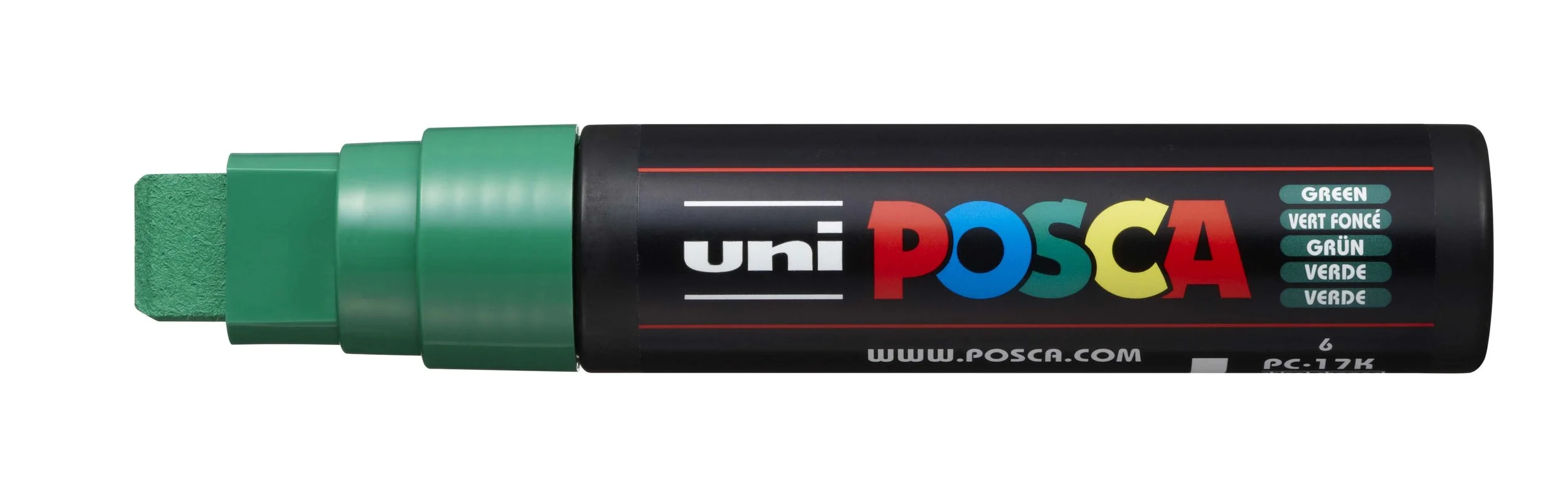 POSCA PC-17K Paint Marker - Green, Extra Broad Chisel Tip