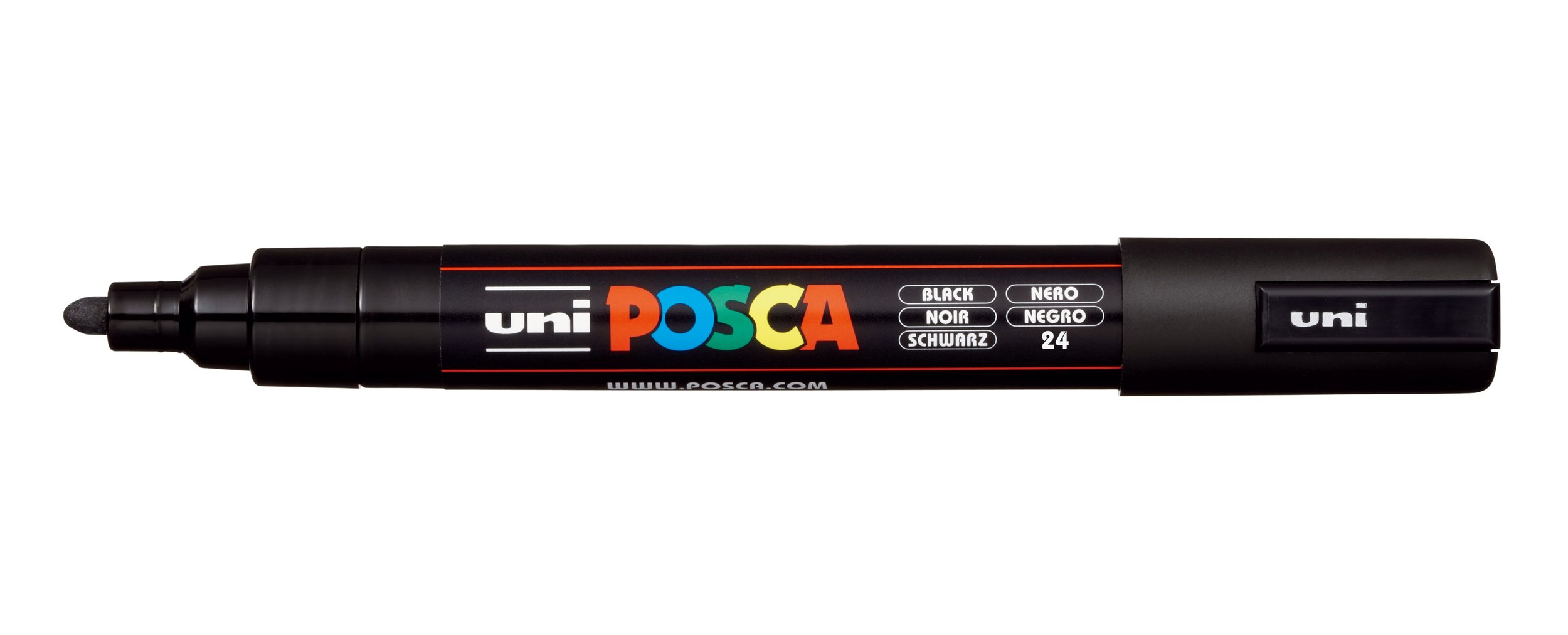 POSCA PC-5M Paint Marker - Black, Medium Bullet Tip