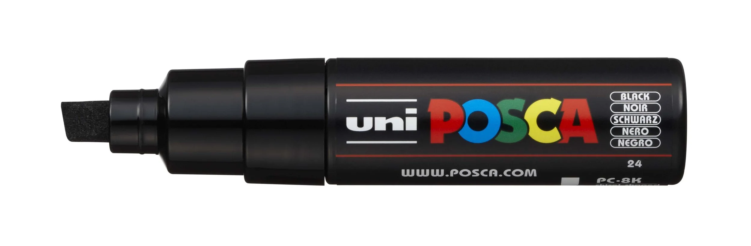POSCA PC-8K Paint Marker - Black, Broad Chisel Tip